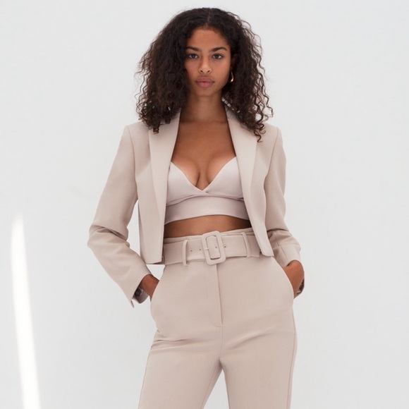 Babaton Pants - Aritzia Ten By Babaton Tan Blazer Sold Out L Classy